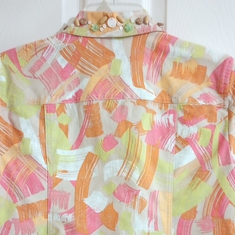 Ruby Rd. Multicolor Abstract Blazer - Picture 4 of 5